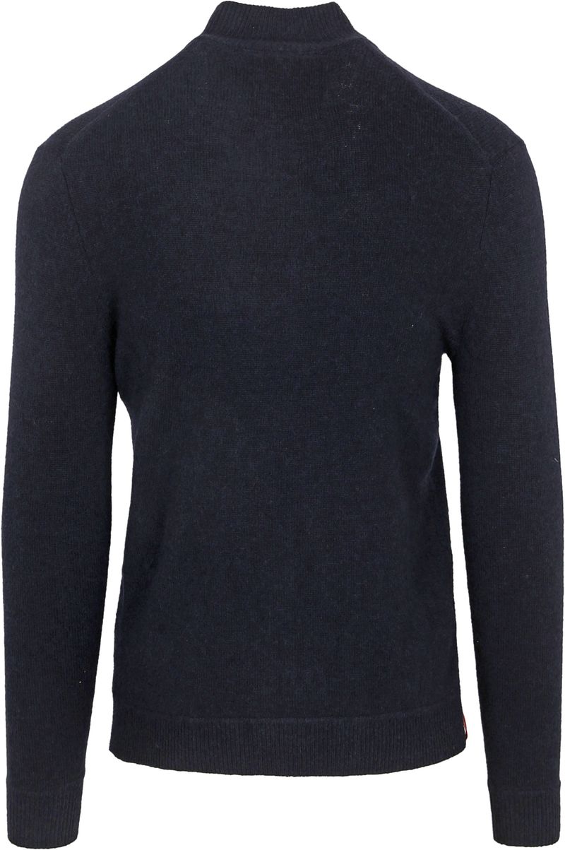 Superdry Henley Essential Half Zip Navy