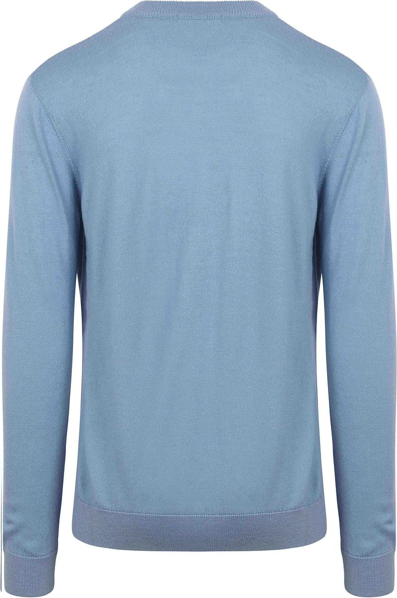 KnowledgeCotton Apparel Pullover Wol Lichtblauw