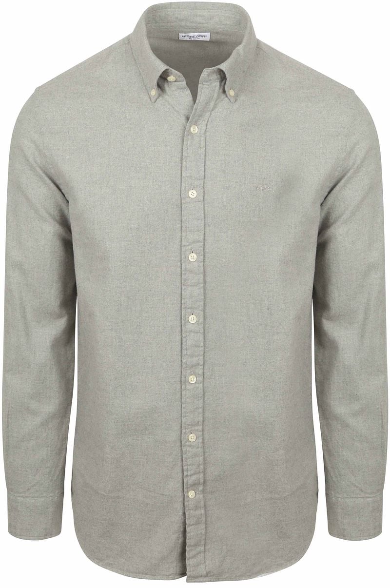 McGregor Hemd Flanell Melange Grau - Größe 3XL günstig online kaufen