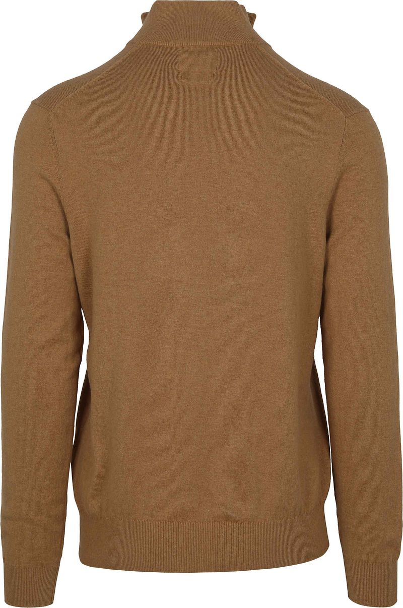 Steppin' Out Half-Zip Trui Cotton Cashmere Camel