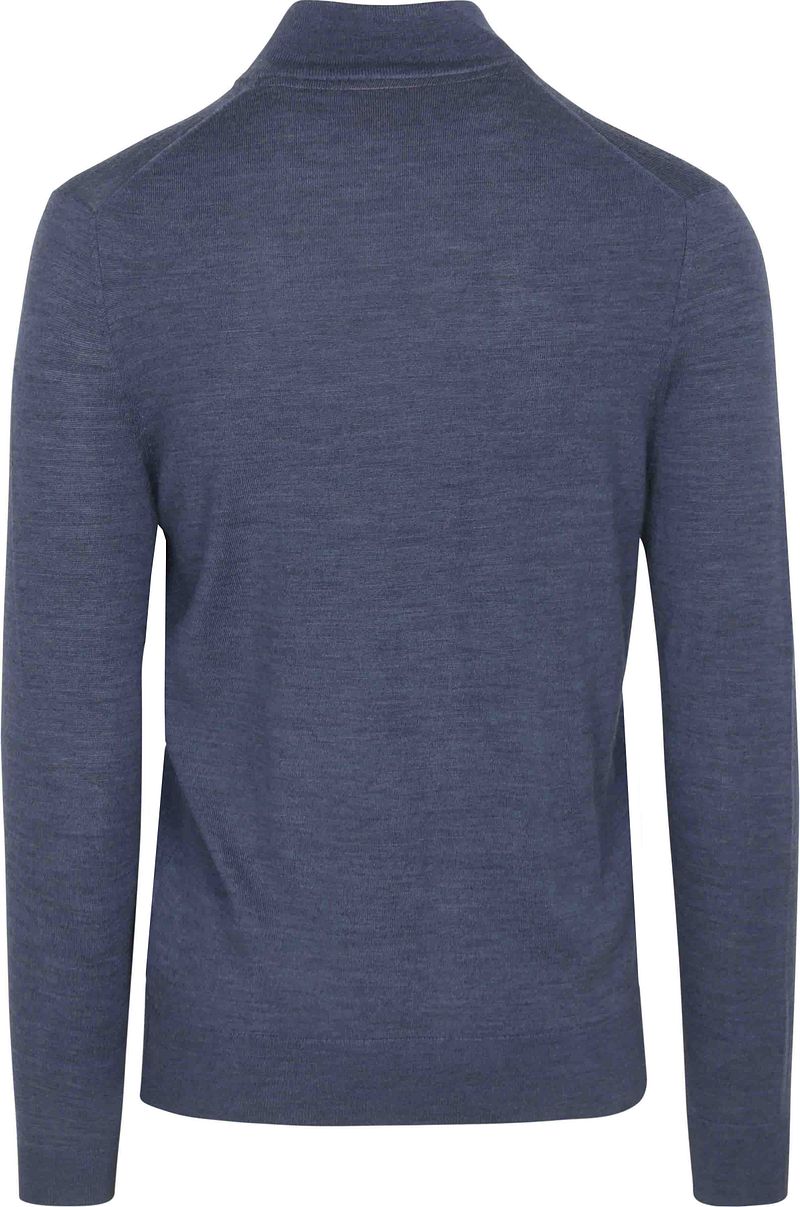 Suitable Cardigan Merino Denim Blauw