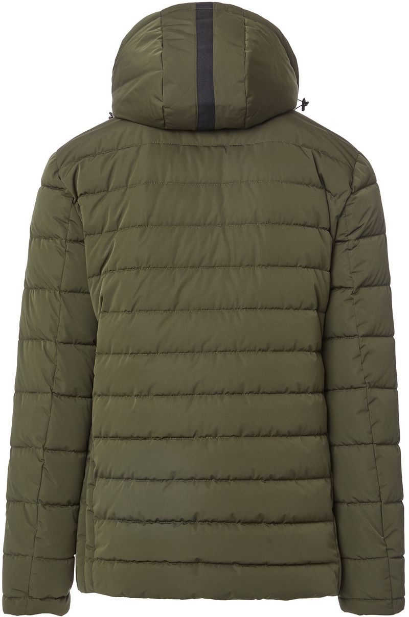 Casa Moda Jas Hooded Puffer Olijfgroen