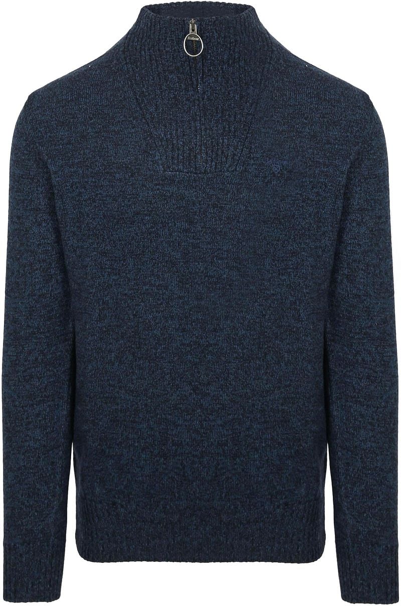 Barbour Half Zip Pullover Lambswool Navy - Größe L günstig online kaufen