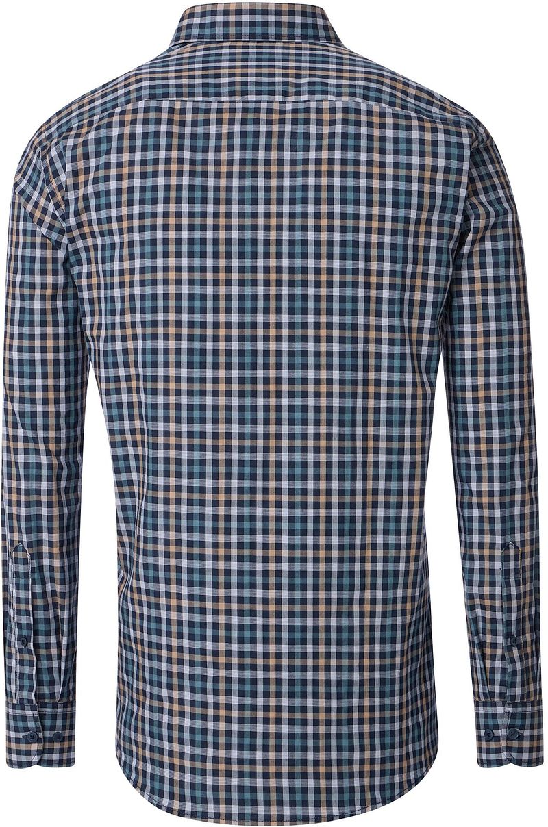 Casa Moda Overhemd Ruiten Navy Multicolour