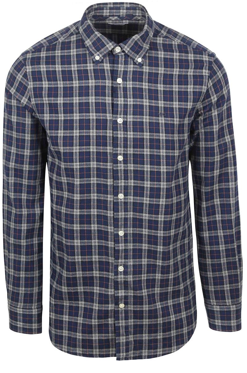McGregor Overhemd Flanel Ruiten Navy