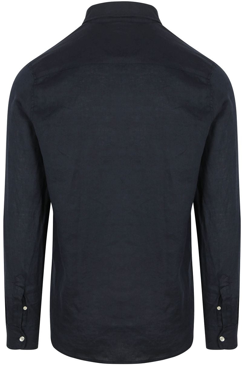 Scotch and Soda Linnen Overhemd Navy