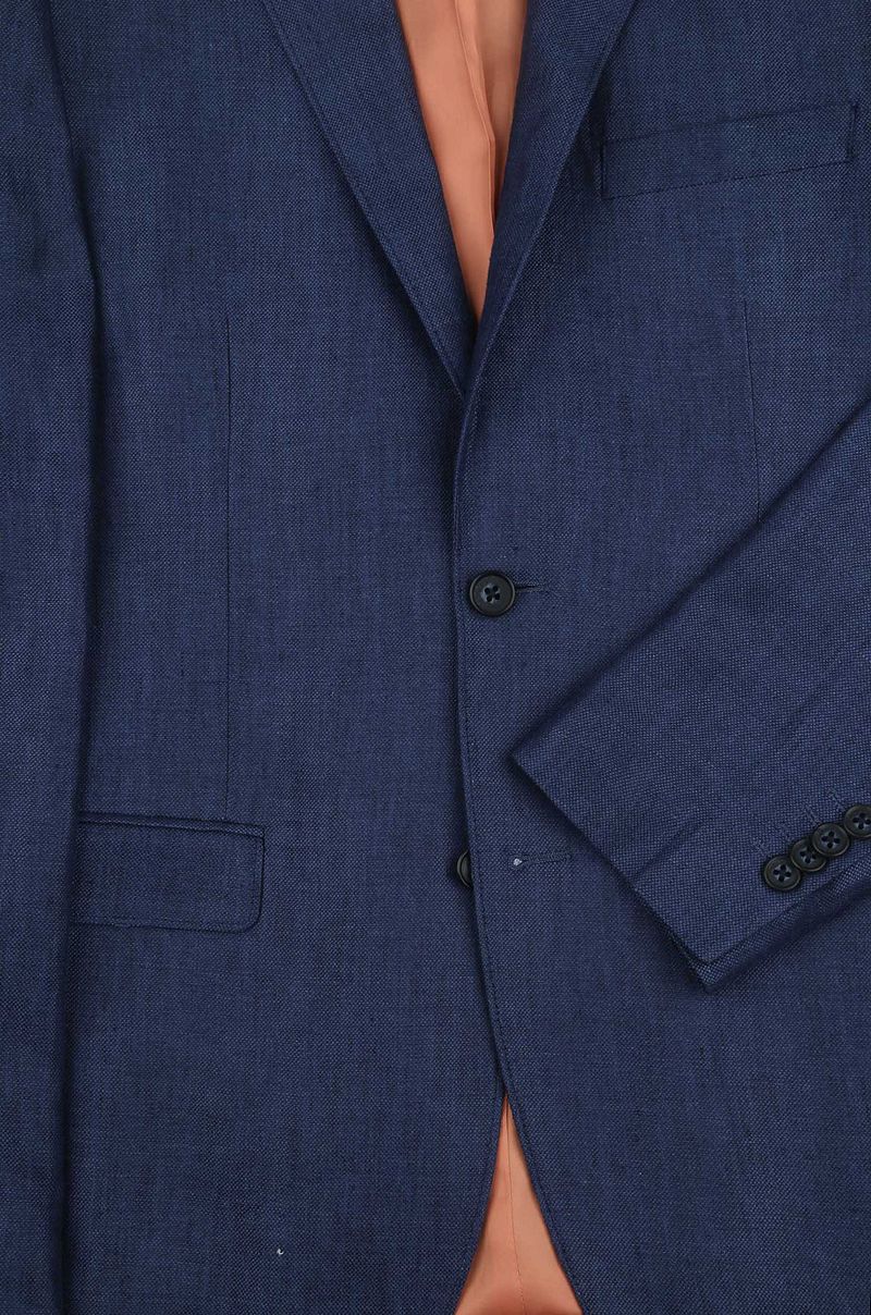 Suitable Blazer Linnen Panama Navy