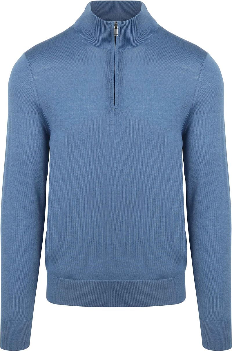 Suitable Merino Half Zip Pullover Ink Blau - Größe M günstig online kaufen