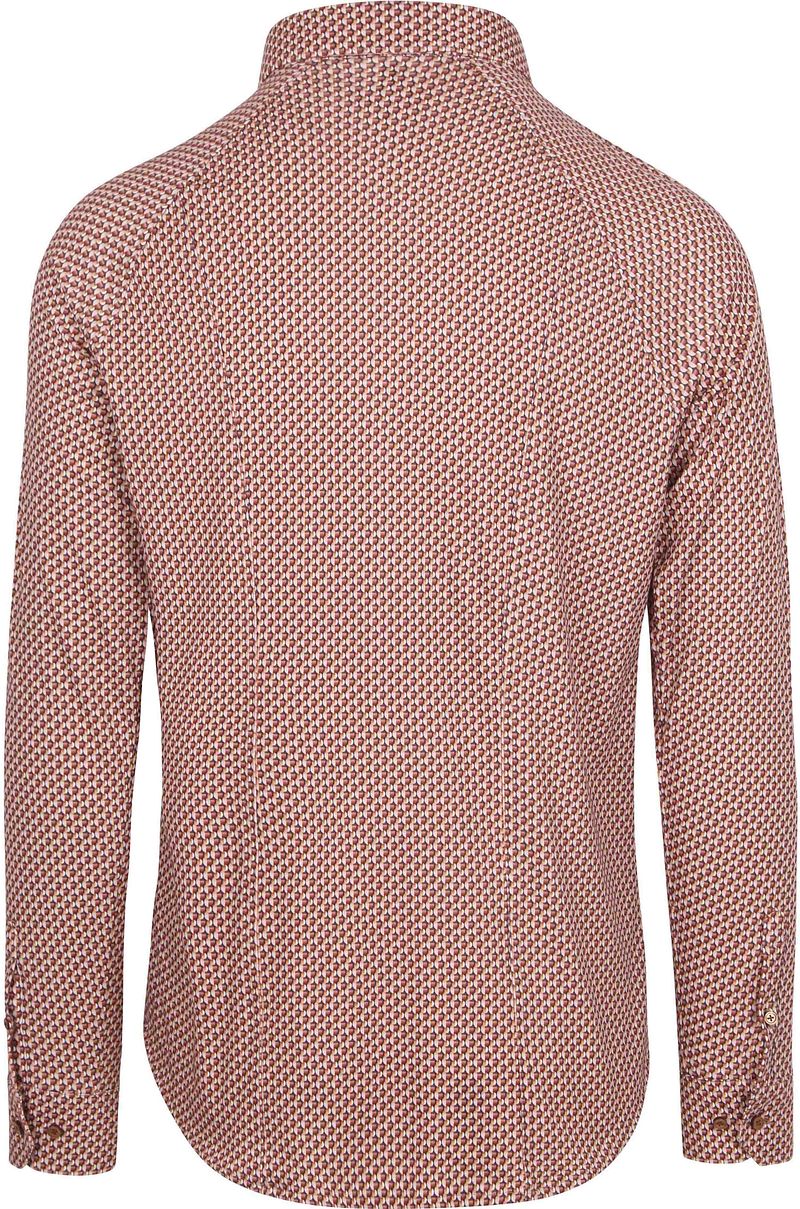 Desoto Overhemd Fundamental Vibes Print Beige