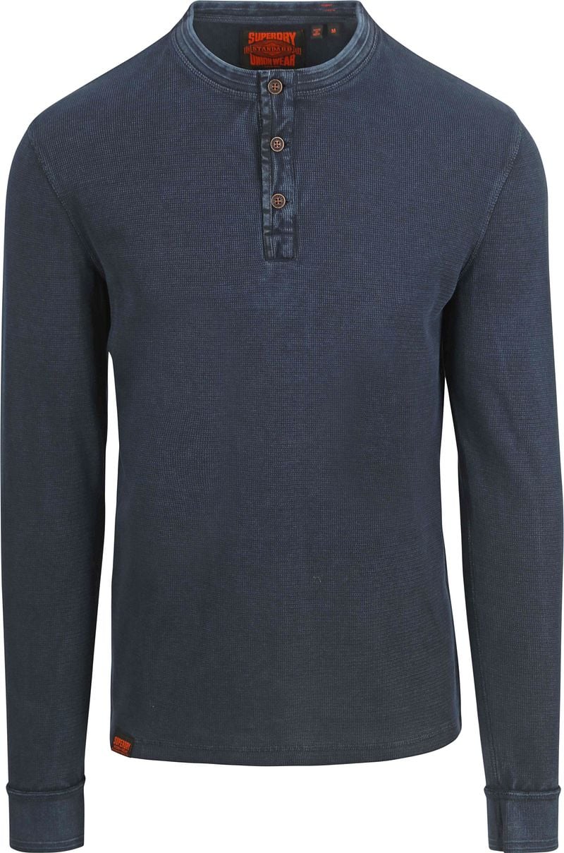 Superdry Vintage Textured Trui Navy