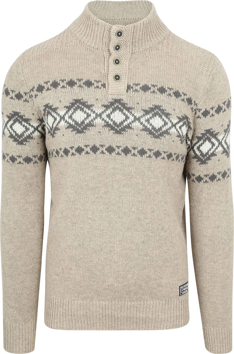 NZA Mocker Pullover Wool Mix River Greige - Größe XXL günstig online kaufen