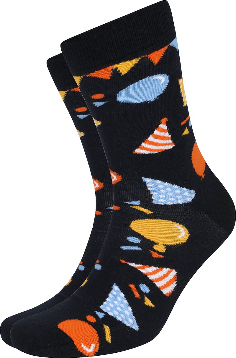Suitable Chaussettes Happy Birthday Multicolore  Multicoloré Bleu foncé taille 42-46