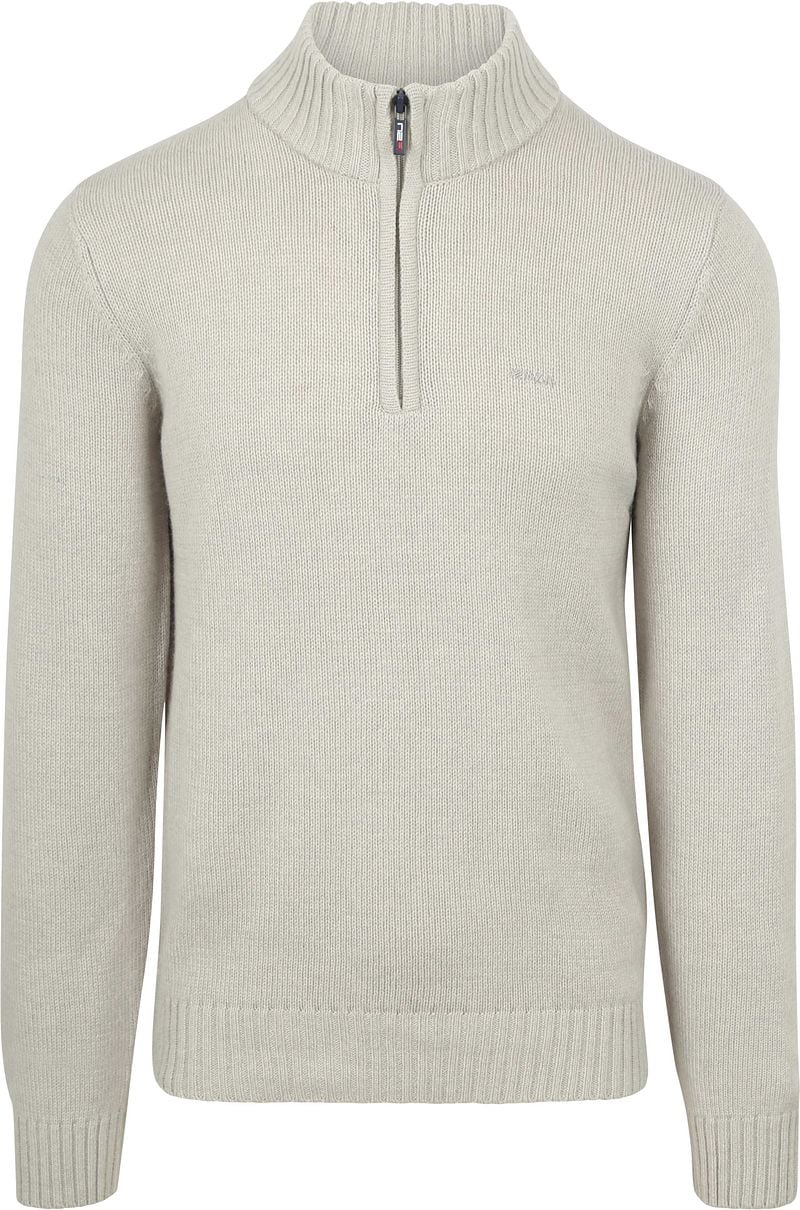 NZA Half Zip Pullover Wool Mix Adan Greige - Größe XL günstig online kaufen