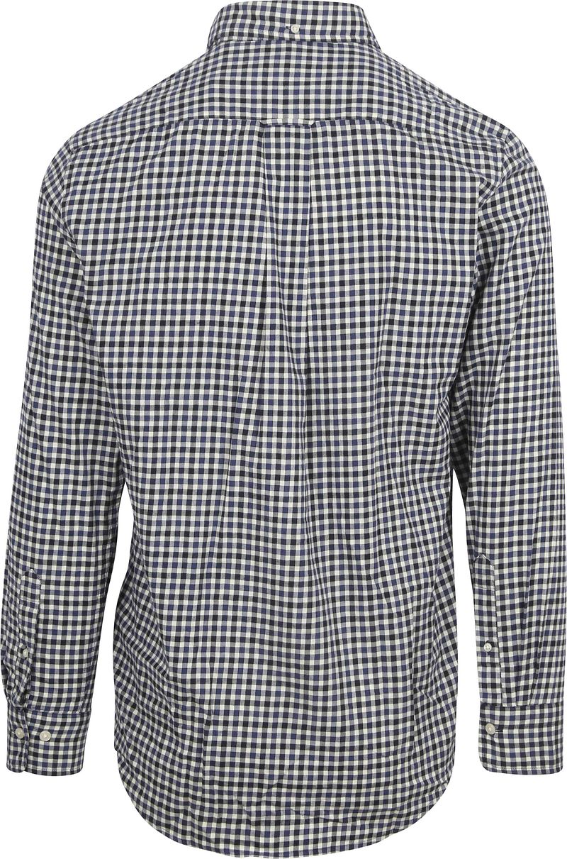 Gant Overhemd Twill Gingham Navy