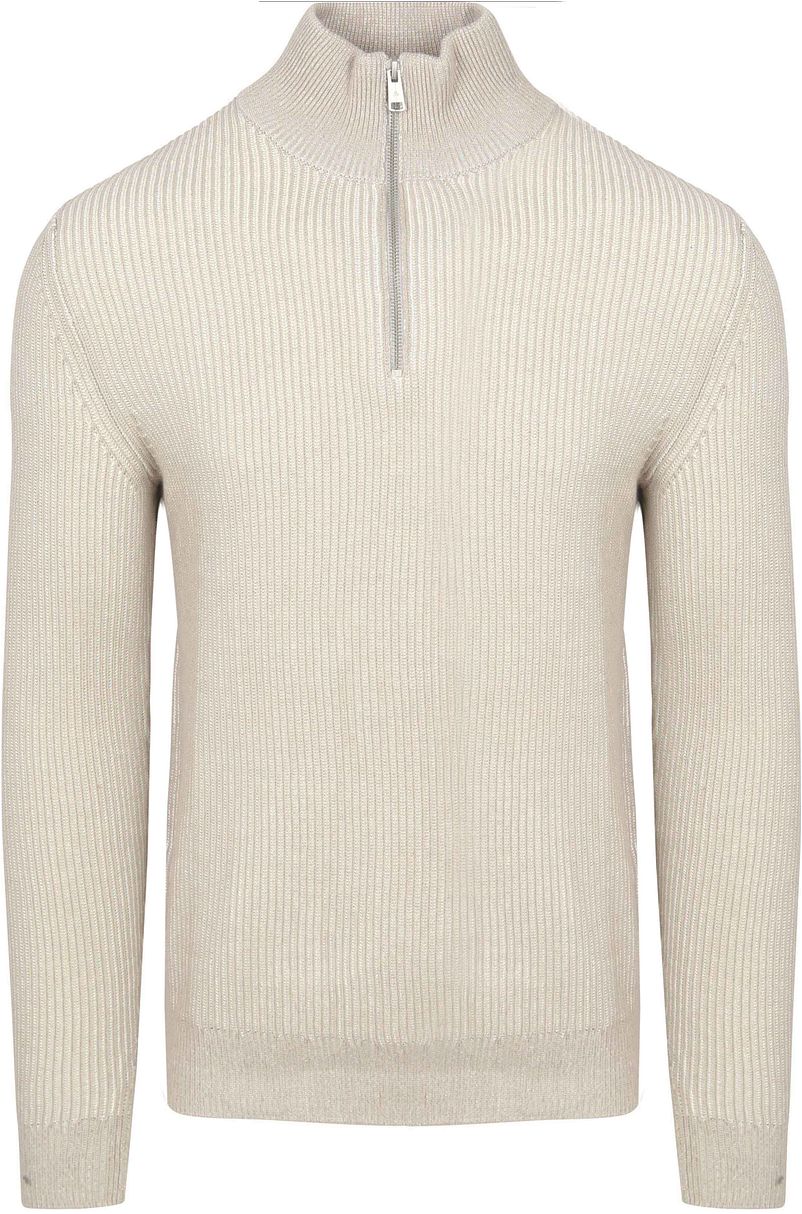 Marc O'Polo Half Zip Trui Grijs