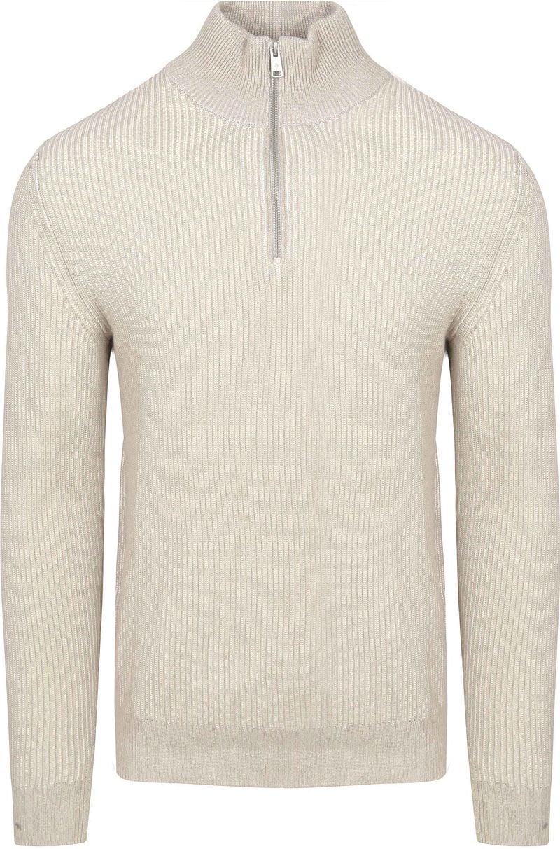 Marc O'Polo Half Zip Pullover Grau - Größe L günstig online kaufen