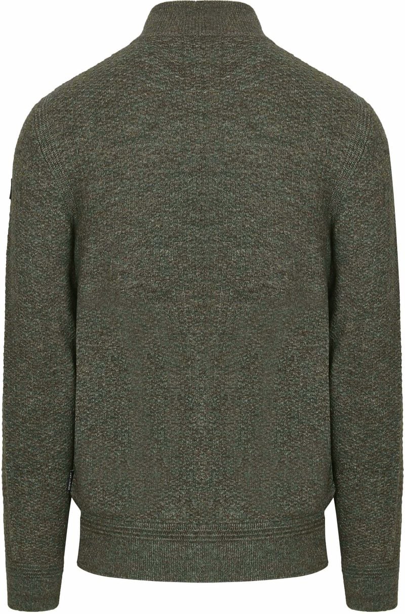 State Of Art Strickjacke Structure Melange Grün - Größe XL günstig online kaufen