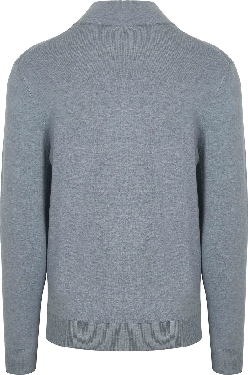 Profuomo Half Zip Pullover Luxury Basic Blauw