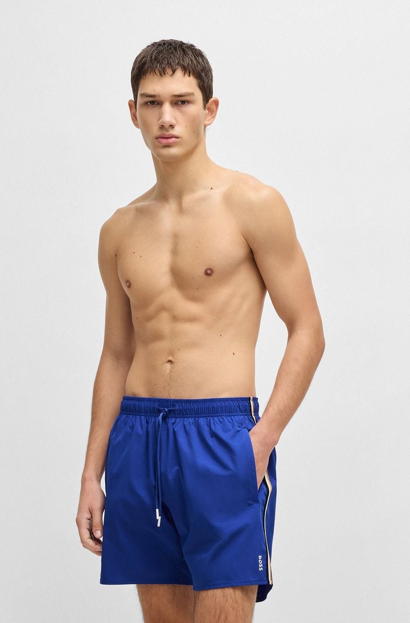 BOSS Badehose Iconic Blau - Größe M günstig online kaufen