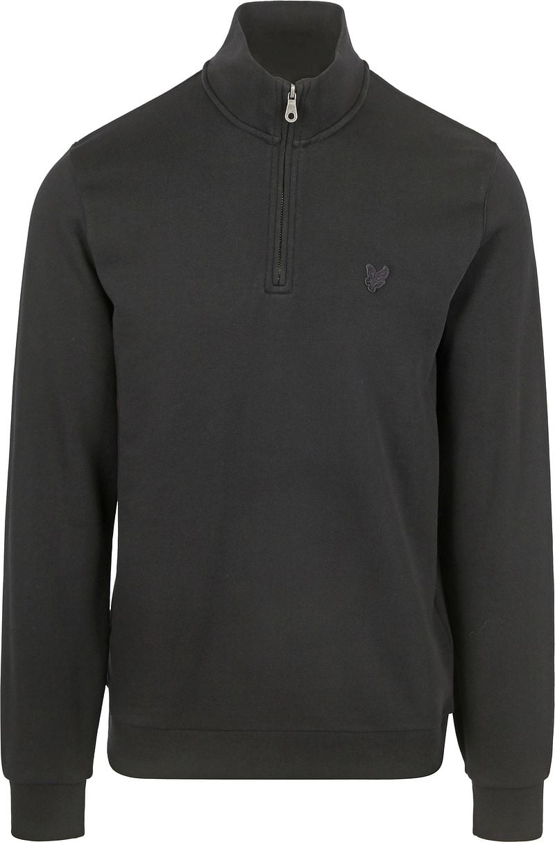 Lyle & Scott Half Zip Pull Tonal Schwarz - Größe S günstig online kaufen