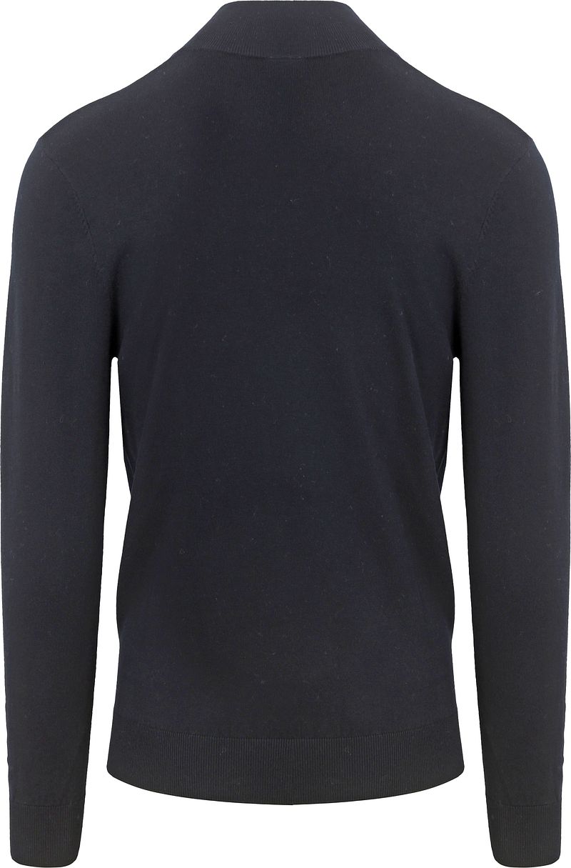 Profuomo Half Zip Pullover Luxury Navy