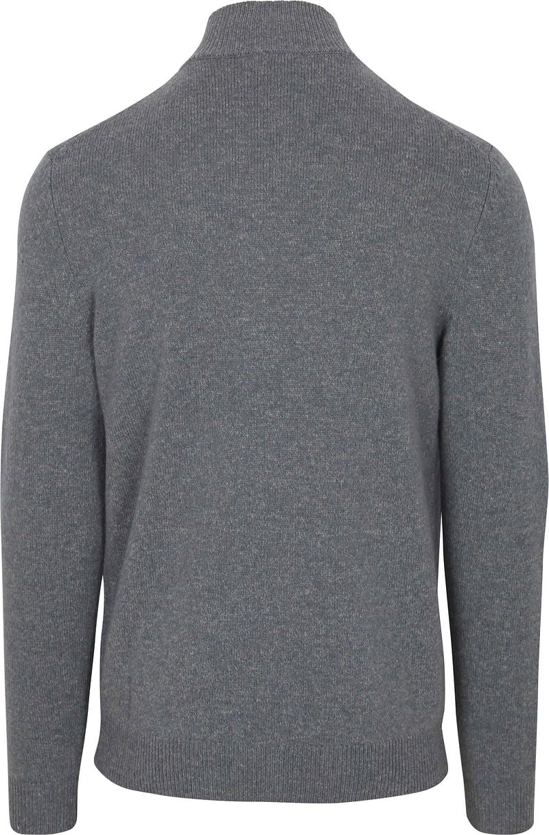 Profuomo Half Zip Pullover Wolle Blend Blau - Größe M günstig online kaufen
