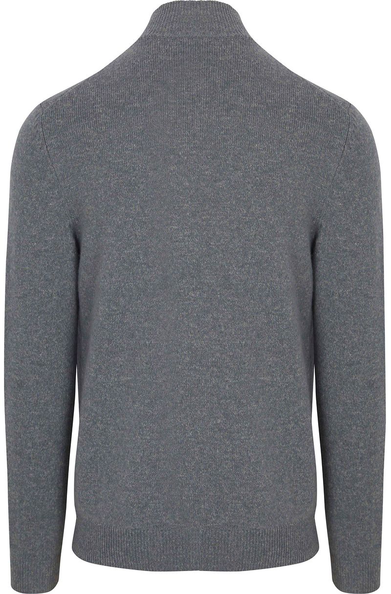 Profuomo Half Zip Pullover Wolle Blend Blau - Größe M günstig online kaufen