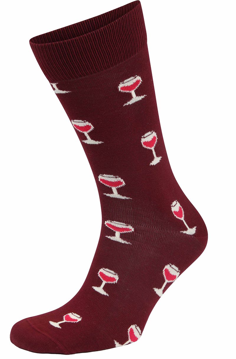 Happy Socks Wijnglas Patroon Sokken Multicolor Heren