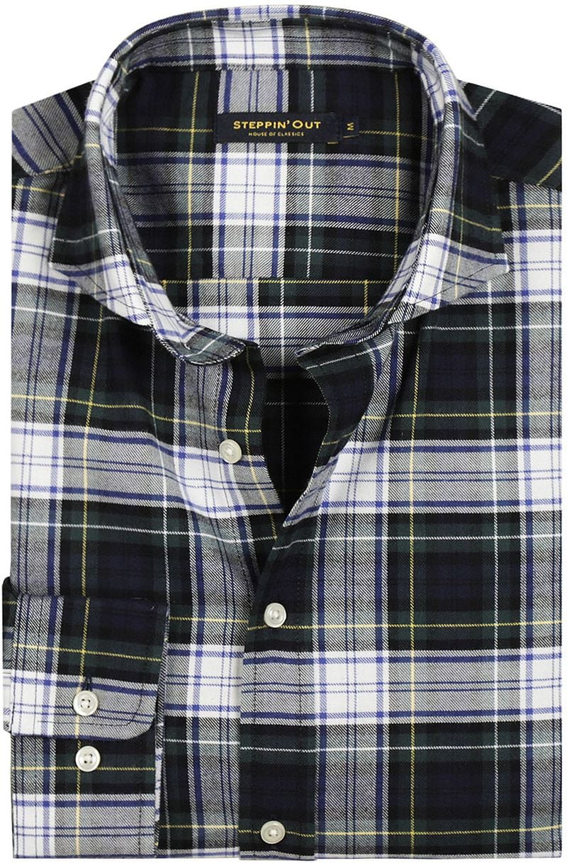 Steppin' Out Flanel Hemd Karos Blau Grün - Größe XXL günstig online kaufen