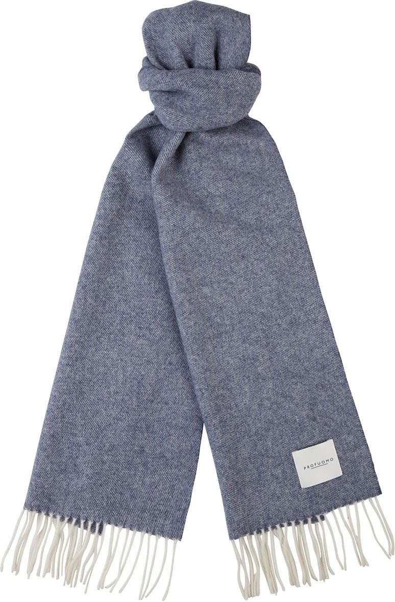 Profuomo Écharpe Agneline Mid Bleu