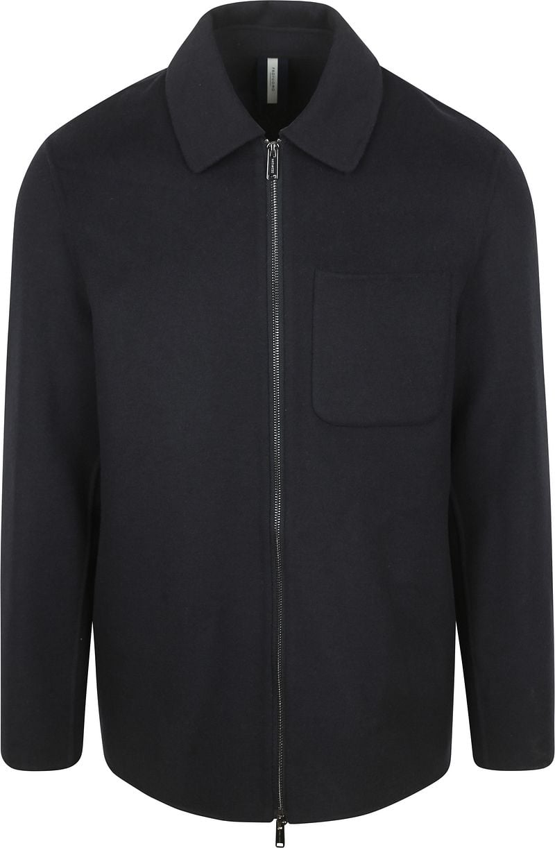 Profuomo Overshirt Woolblend Navy - Größe M günstig online kaufen