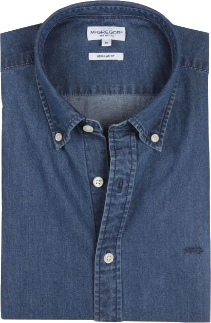 McGregor Hemd Chambray Indigo - Größe M günstig online kaufen