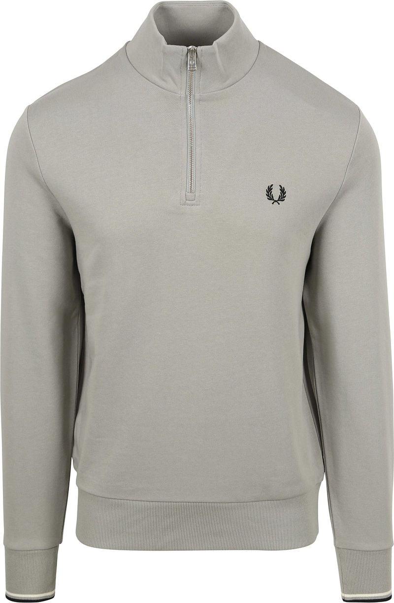 Fred Perry Half Zip Pullover Limestone Grau - Größe XL günstig online kaufen