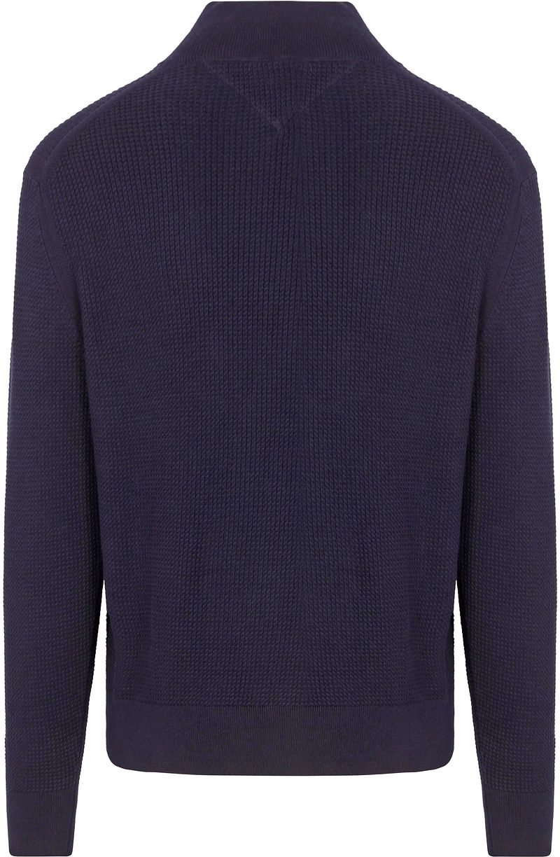 Tommy Hilfiger Half Zip Kabel Pullover Navy