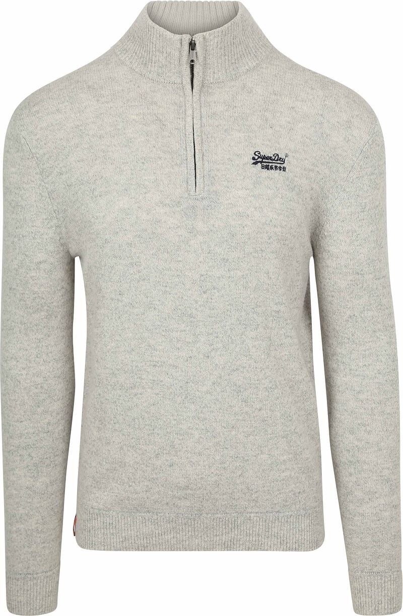 Superdry Henley Essential Half Zip Grau - Größe XXL günstig online kaufen