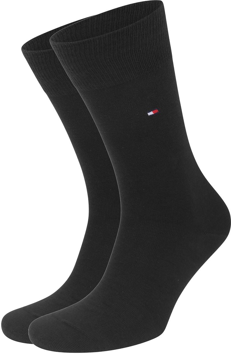 Tommy Hilfiger Classic 2-Pack Sokken Zwart