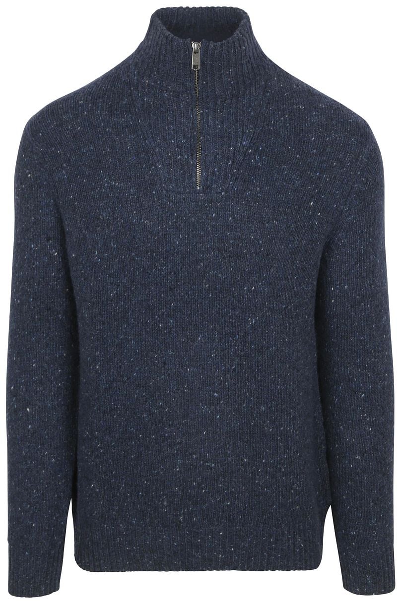 McGregor Half Zip Trui Merinowol Navy