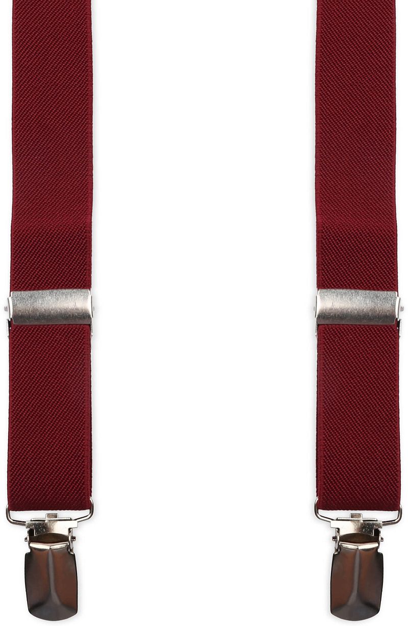 Suitable Bretelles Modèle X Bordeaux Rouge