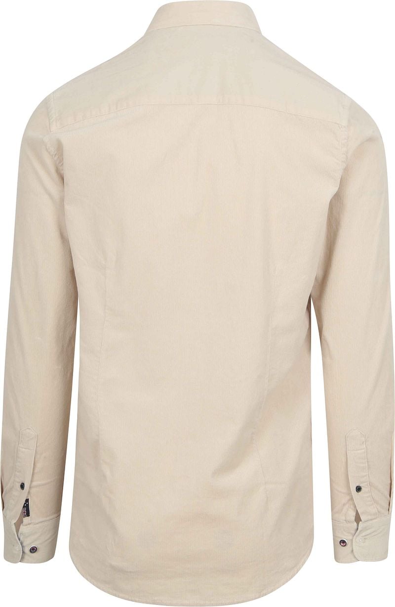 new zealand auckland NZA Overhemd Omar Fine Corduroy Ecru