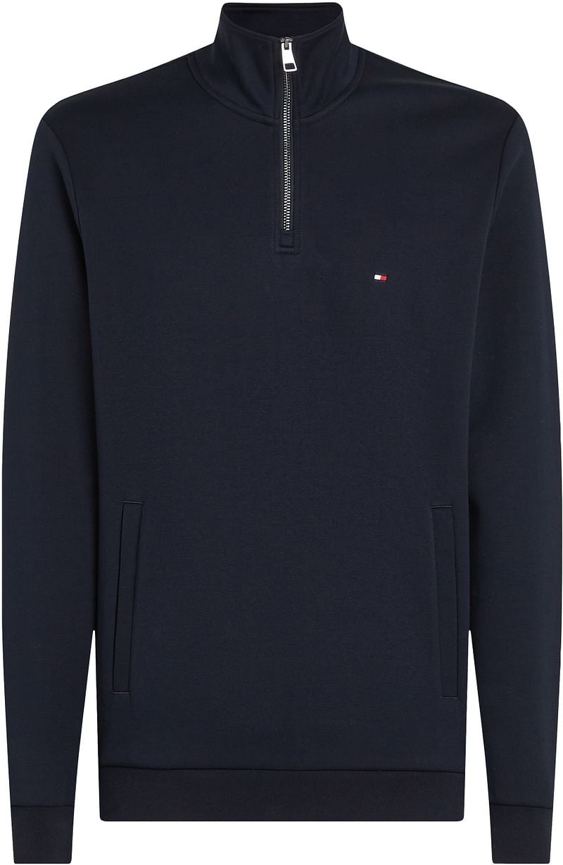 Tommy Hilfiger Half Zip Pullover Intechno Navy - Größe S günstig online kaufen