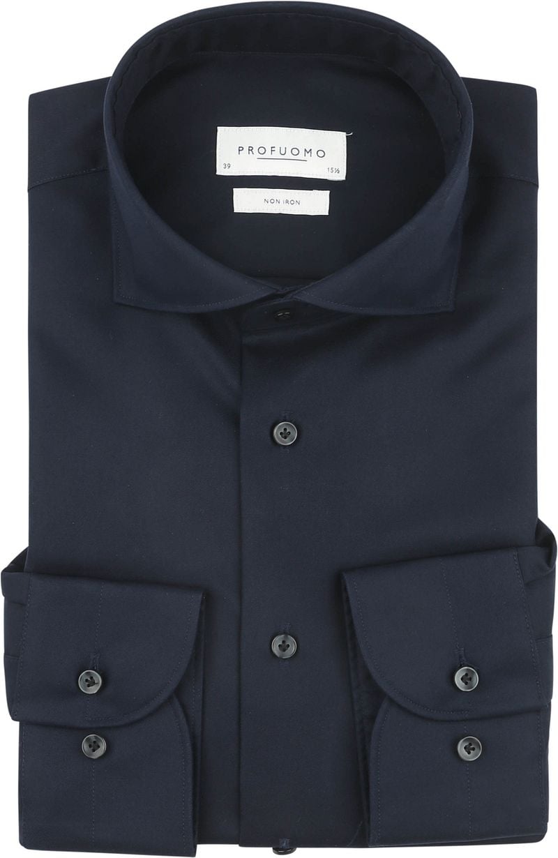 Profuomo Twill Hemd Navy - Größe 37 günstig online kaufen