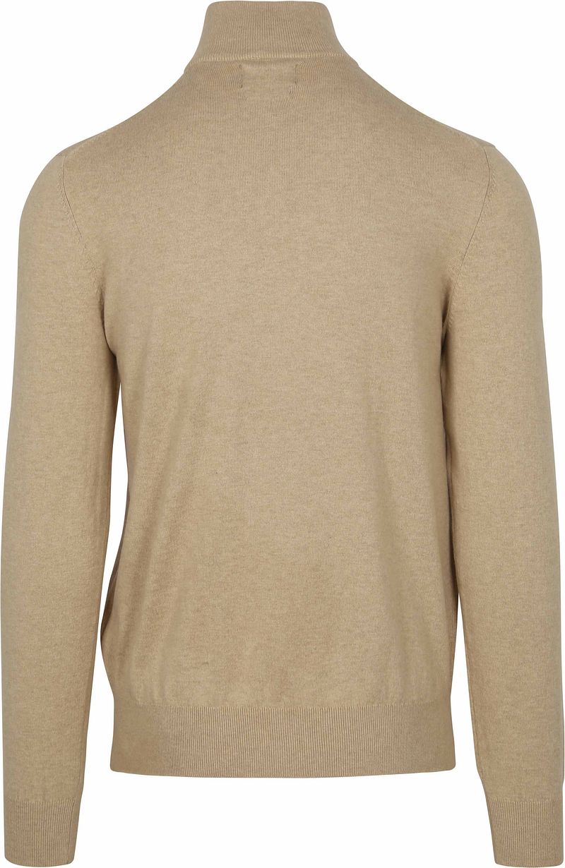 Steppin' Out Half-Zip Trui Cotton Cashmere Sand