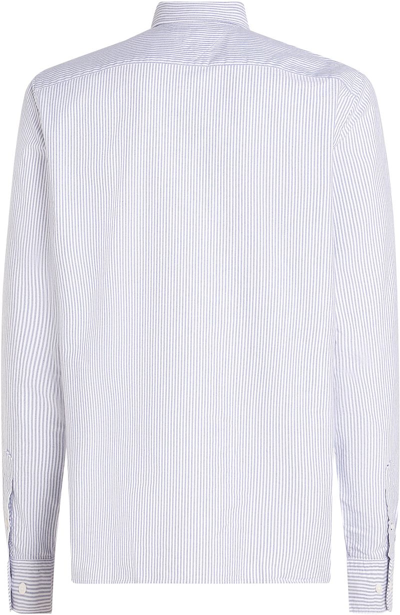 Tommy Hilfiger Oxford Overhemd Streep Lichtblauw