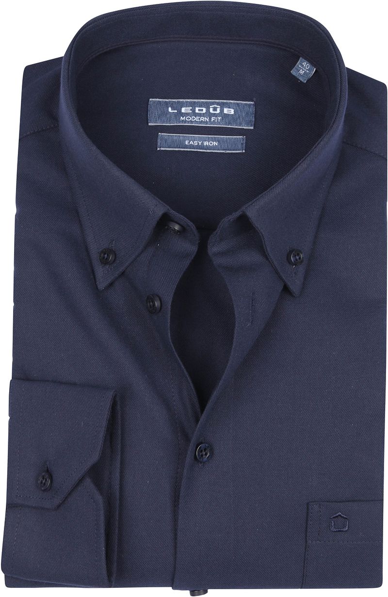 Chemise Ledub Recyclé Foncé Bleu foncé Bleu taille 39