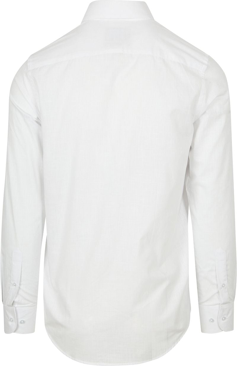 Suitable Overhemd Cotton Slub Wit