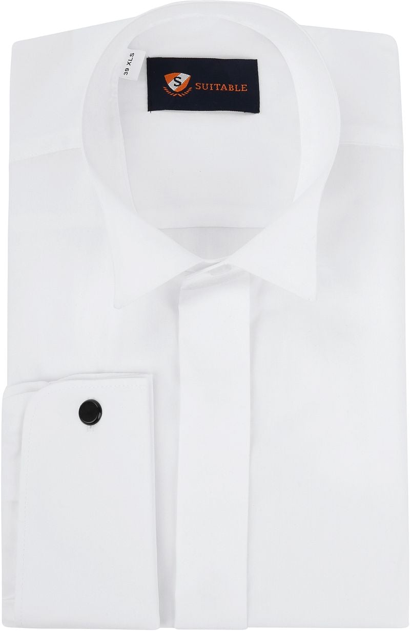 Chemise de smoking Col Cassé Blanc taille 37