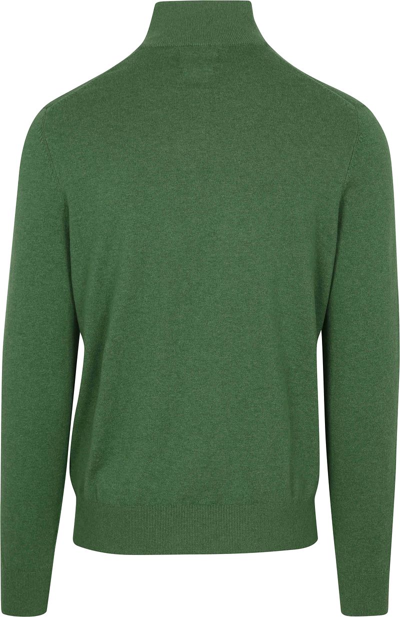 Steppin' Out Half-Zip Trui Cotton Cashmere Groen