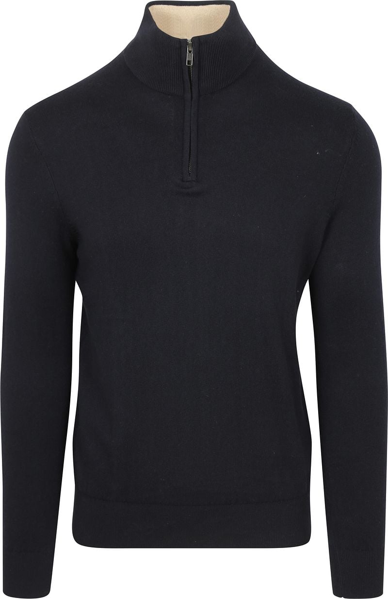 Steppin' Out Half-Zip Pullover Cotton Cashmere Navy - Größe S günstig online kaufen