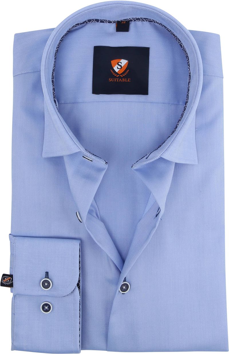 Suitable Chemise Oxford  Bleu clair Bleu taille 39