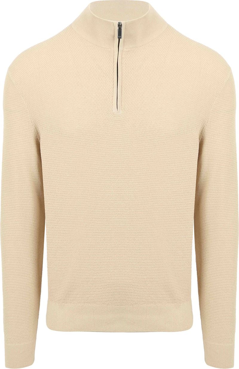 Suitable Structure Half Zip Pullover Sand - Größe 3XL günstig online kaufen